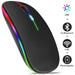 Wireless Mouse RGB Rechargeable Bluetooth Mice Wireless Computer Mause LED Backlit Ergonomic Gaming Mouse for Laptop PC 3600DPI