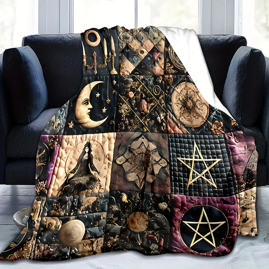 Vintage Patchwork Flannel Blanket: Comfort Meets Style - MANDOTOS