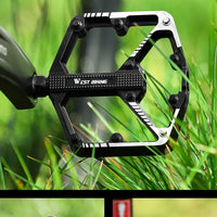 WEST BIKING Bicycle Pedals Sealed DU Bearing Nonslip Pedal Mountain Road Bike Cycling Alloy MTB Pedal Bicycle Accessories