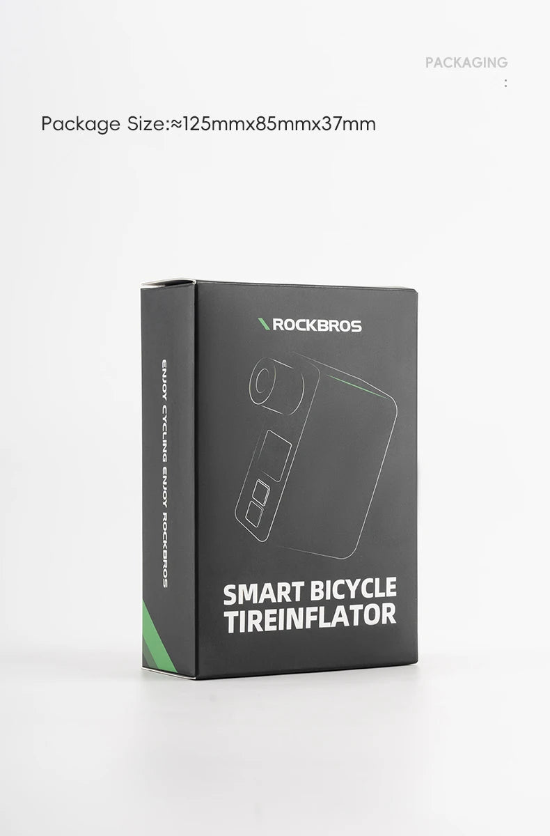 ROCKBROS Portable Mini Electric Bicycle Pump 120PSI Type-C Bike Tire Air Inflator Pump MTB Road AV FV Valve Cycling Pump - MANDOTOS