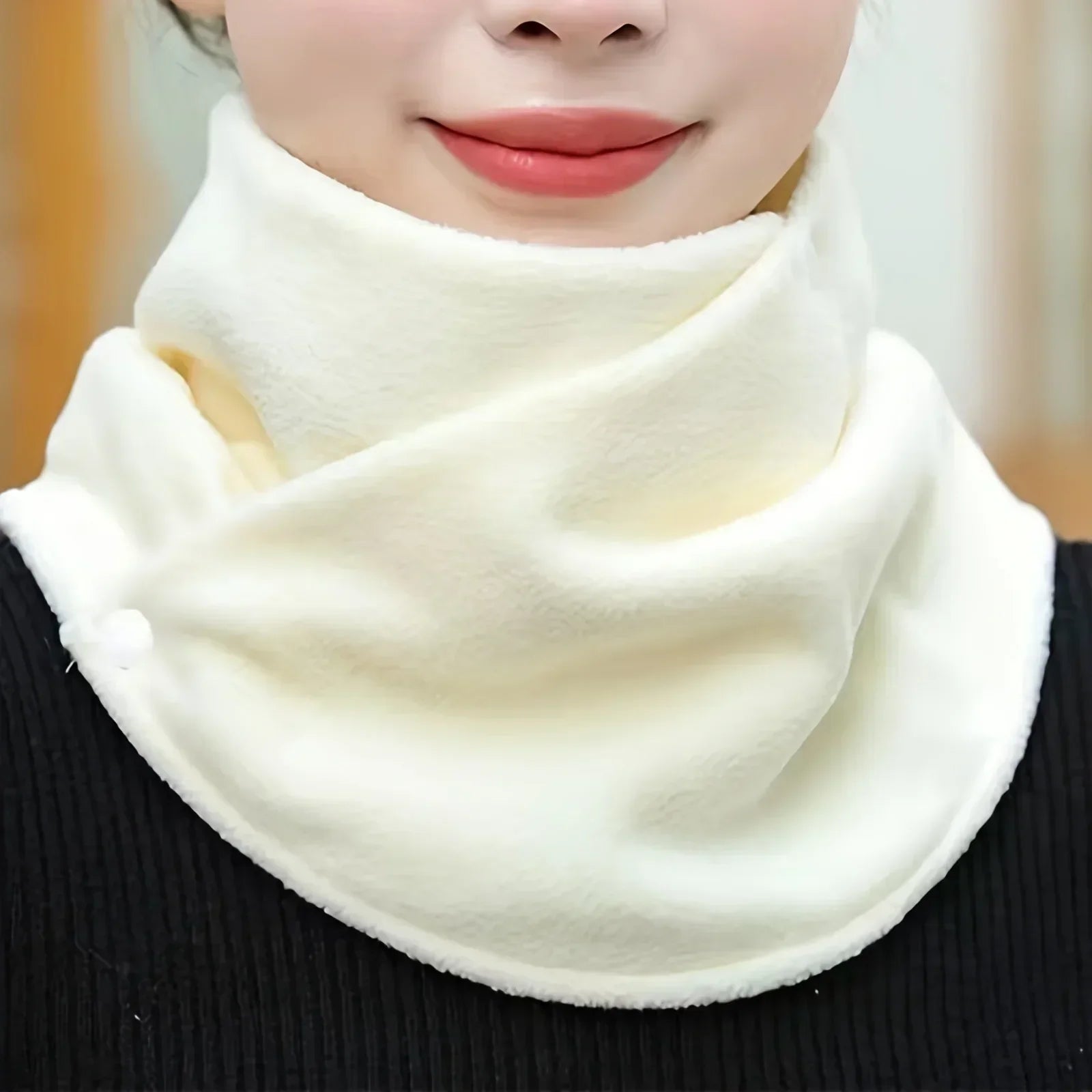 Winter Scarf for Women Warm Fluffy Neck Warmer Stylish Ins Fashion High Value Neck Wrap Student Cute Versatile Scarf