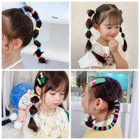 20/50pcs Kids Elastic Hair Bands Girls Sweets Scrunchie Rubber Band for Children Hair Ties Clips Headband Baby Hair Accessories - MANDOTOS