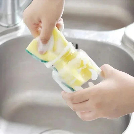 Highly absorbent double-sided sponge magic cleaning pot rust sponge cleaning brush kitchen cleaning tool - MANDOTOS