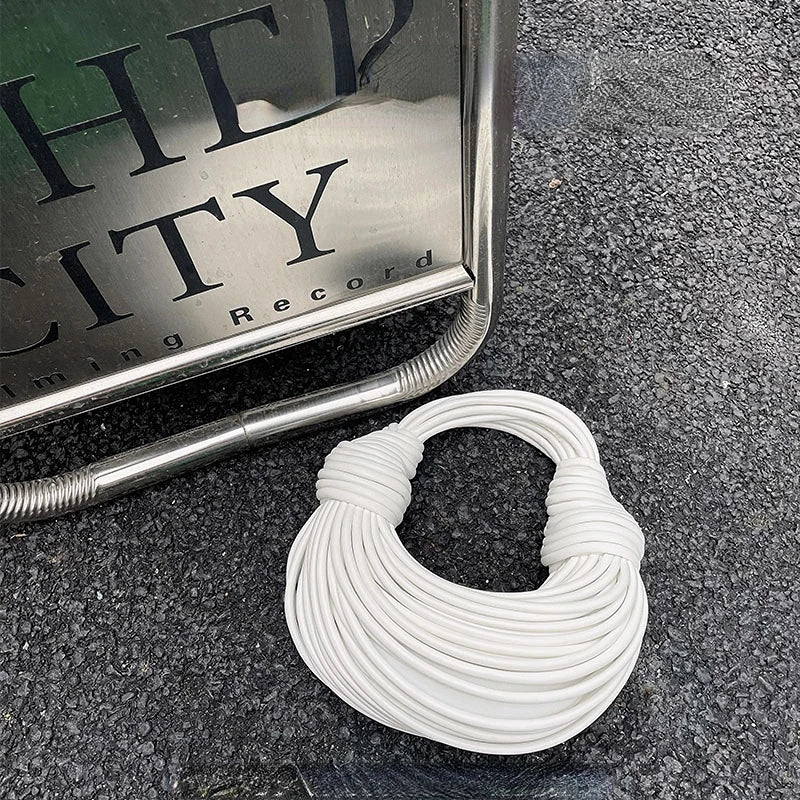 Handbags for Women 2025 New in Gold Luxury Designer Brand Handwoven Noodle Bags Rope Knotted Pulled Hobo Silver Evening Clutch - MANDOTOS