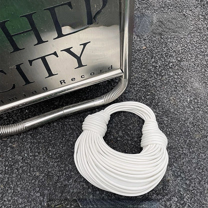 Handbags for Women 2025 New in Gold Luxury Designer Brand Handwoven Noodle Bags Rope Knotted Pulled Hobo Silver Evening Clutch - MANDOTOS