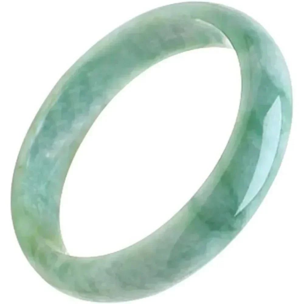 Natural Jade Bangle Bracelet for Women Classcial Retro Chinese Style Hand Jade Bracelets with Certificate and Gift Box - MANDOTOS