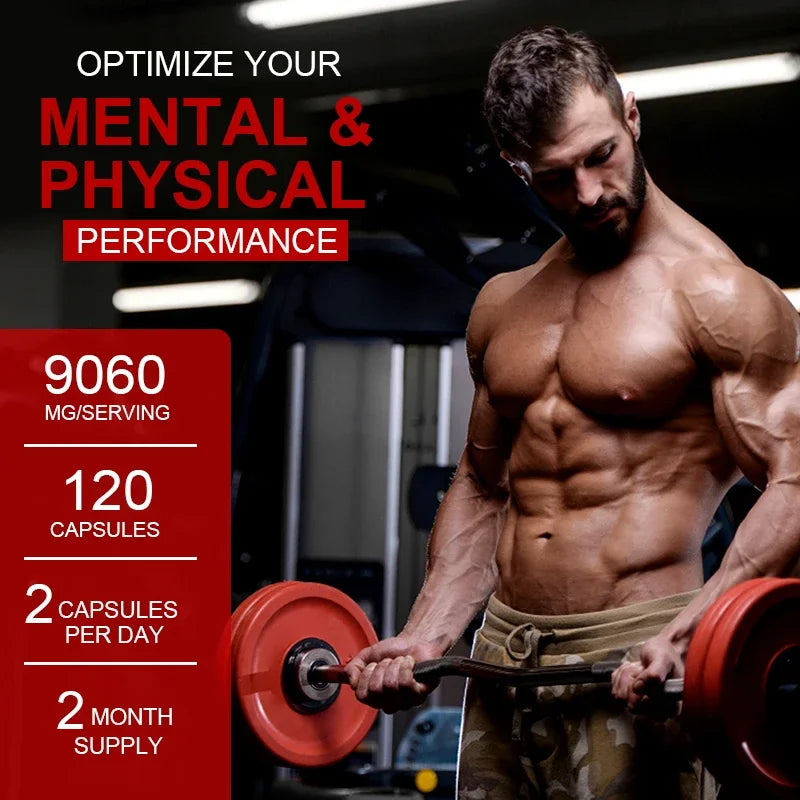 Nutritional Supplements for Men - Build Muscle, Burn Fat, Improve Endurance, Energy and Performance
