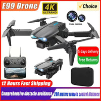 E99 Pro Drone Quadcopter Remote Control Handle Four Axis Aircraft HD 6K Photography UAV Altitude Fixation Helicopter Toys - MANDOTOS
