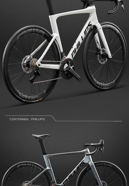2025 New Ultra-Light Carbon Fiber Road Bike Fast Racing Bicycle with Hydraulic Disc Brakes 16/24-Speed Gear Shift Drop Handlebar