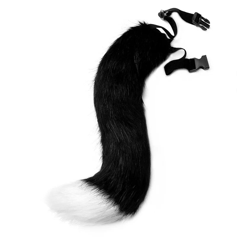Props Cat Fox Plush Tails Role Play Halloween Party Kawaii Accessories Anime Animal Tail Cosplay Costumes