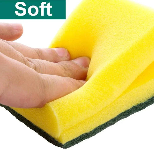 Highly absorbent double-sided sponge magic cleaning pot rust sponge cleaning brush kitchen cleaning tool - MANDOTOS