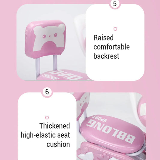 Kids Bike 12-20in Bicycle for Girls Ages 3-13 Years with Training Wheels Basket Protective Net Fash Wheel