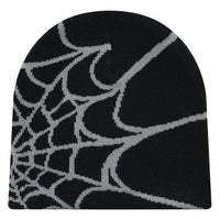 New model Winter Knitted Hat Four Seasons Men's and Women's Universal Y2K Knit Hat Spider Web Riding Outdoor Sports Fashion Hat