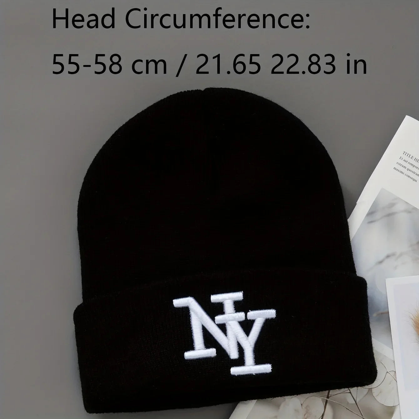 1/2/3pcs Unisex Winter Beanie Hats, Solid Color Knitted Warm Outdoor Caps with Embroidered Hand Washable