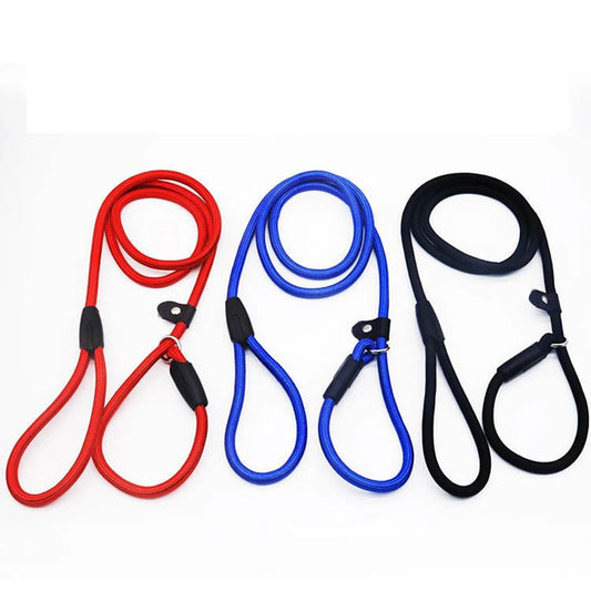 Pet Leash Rope Nylon Rope Pet Puppy Slip Lead Rope Dog Slip Leash Chain Collar Adjustable Dog Training Leash For Small Dog - MANDOTOS