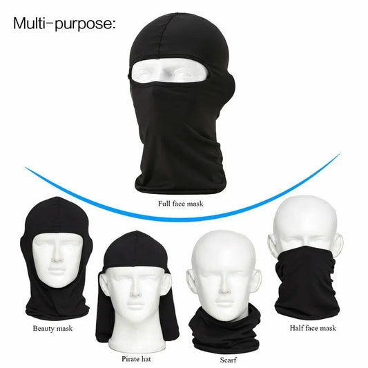 Balaclava Full Face Mask UV Protection Ski Sun Hood Tactical Motorcycle Helmet Bandana Neck Windproof Face Shield Biker Mask - MANDOTOS