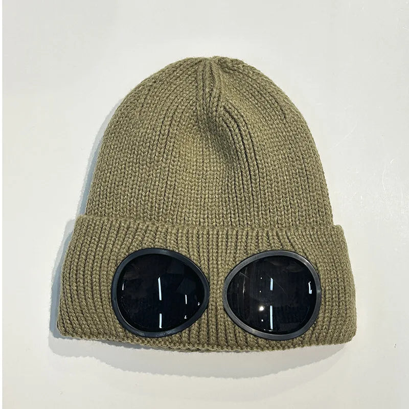 Warm Ski Mask Hats Caps Women Men Winter Windproof Glasses Knitted Beanie Outdoor Ear Protection Sports Cold Caps Garros