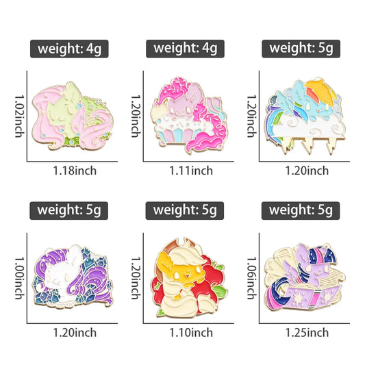 Animal 5-7pcs/Set Enamel Pins Penguin Bat Bee Owl Metal Brooches Fashion Lapel Badge Backpack Clothes Jewelry Gift for friends - MANDOTOS