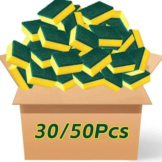 Highly absorbent double-sided sponge magic cleaning pot rust sponge cleaning brush kitchen cleaning tool - MANDOTOS