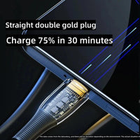 120W USB To Type C Cable Super Fast Charging Data Cord For Xiaomi 12 Redmi Note 11 Samsung S23 S22 Huawei Type-c Charger Cord - MANDOTOS