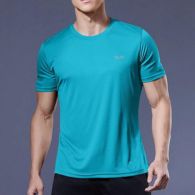 Running Shirts Soccer Shirts Men's Jersey Sportswear Mens Jogging T-Shirts Quick Dry Compression Sport T-Shirt Fitness Gym - MANDOTOS