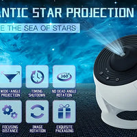 13 in 1 Star Projector, Planetarium Galaxy Projector for Bedroom, Aurora Projector, Night Light Projector for Kids Adults - MANDOTOS
