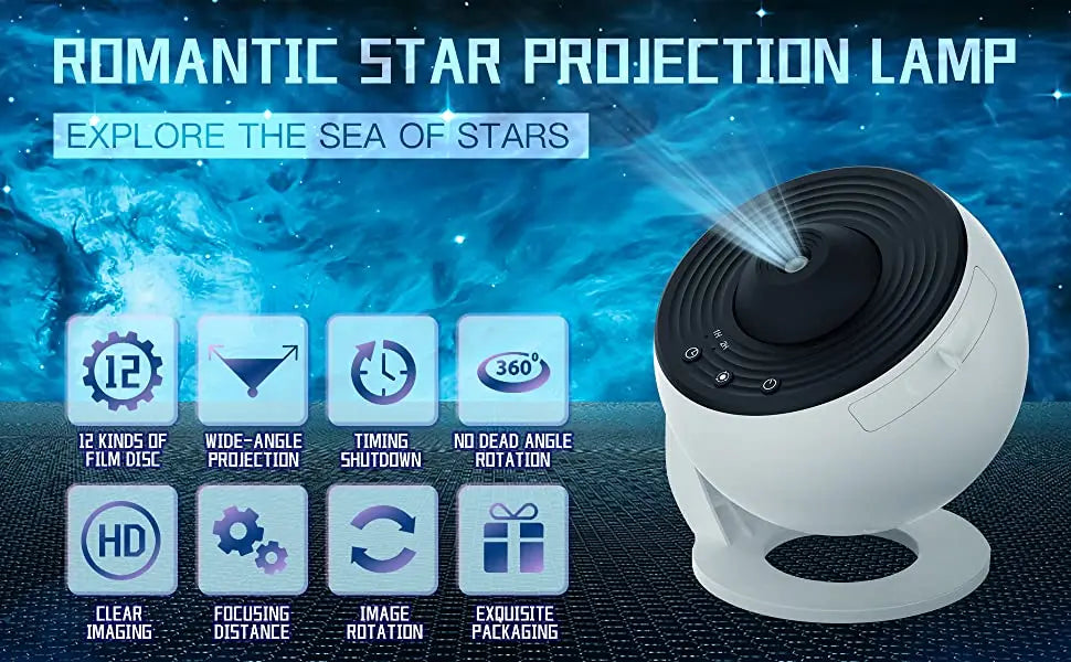 13 in 1 Star Projector, Planetarium Galaxy Projector for Bedroom, Aurora Projector, Night Light Projector for Kids Adults - MANDOTOS
