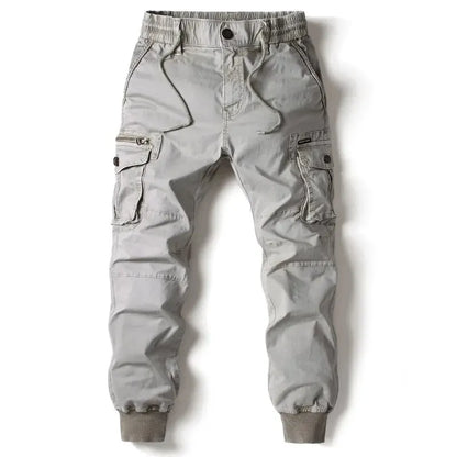 Cargo Pants Men Jogging Casual Pants Cotton Full Length Tactical Military Pants Trousers - MANDOTOS