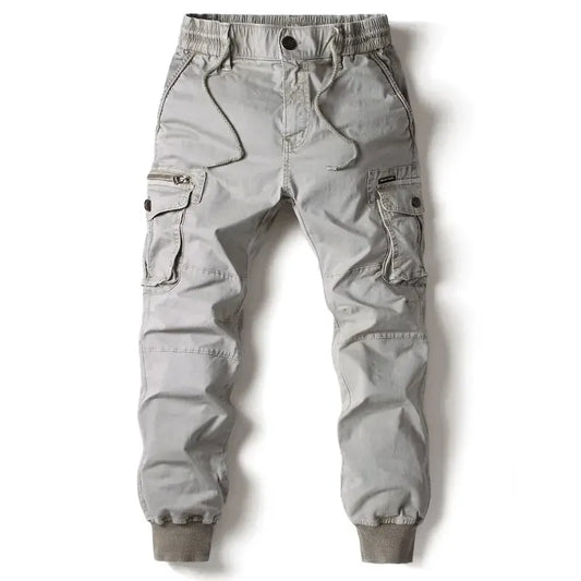 Cargo Pants Men Jogging Casual Pants Cotton Full Length Tactical Military Pants Trousers - MANDOTOS