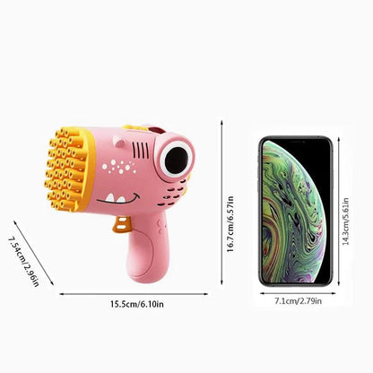 40 Hole Dinosaur Bubble Handheld Bubble Machine Electric Bubble Gun Outdoor Wedding Party Toy - MANDOTOS