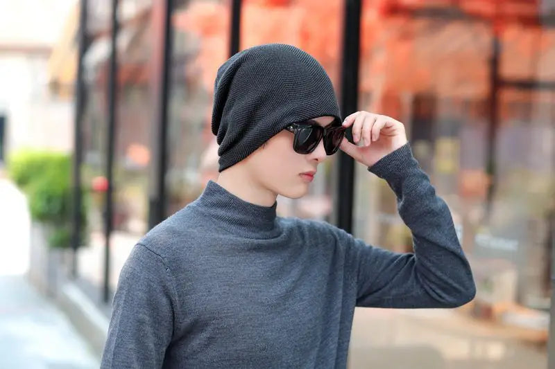 Hot Sale Unisex Warm Winter Hat Fashion Men & Women Simple Style Thick Knitted Hat Outdoor Sports Ski Beanie Hats