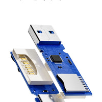2 in 1 USB 3.0 Card Reader Micro TF sd card Reader usb adapter High Speed Cardreader TF Memory card For PC Laptop Accessories