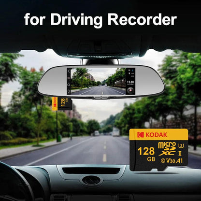 KODAK Micro SD Memory Card 64gb TF Flash 32gb Class10 SD Cards 128gb 256gb 512gb U3 V30 A1 Storage Card for Car Camera PC Phone - MANDOTOS