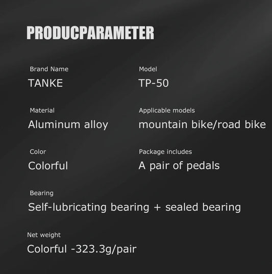 TANKE TP-50 Pedals Sepeda MTB Aluminum Alloy Non-slip Bicycle Pedal Bicycle Pedal Bicycle pedal