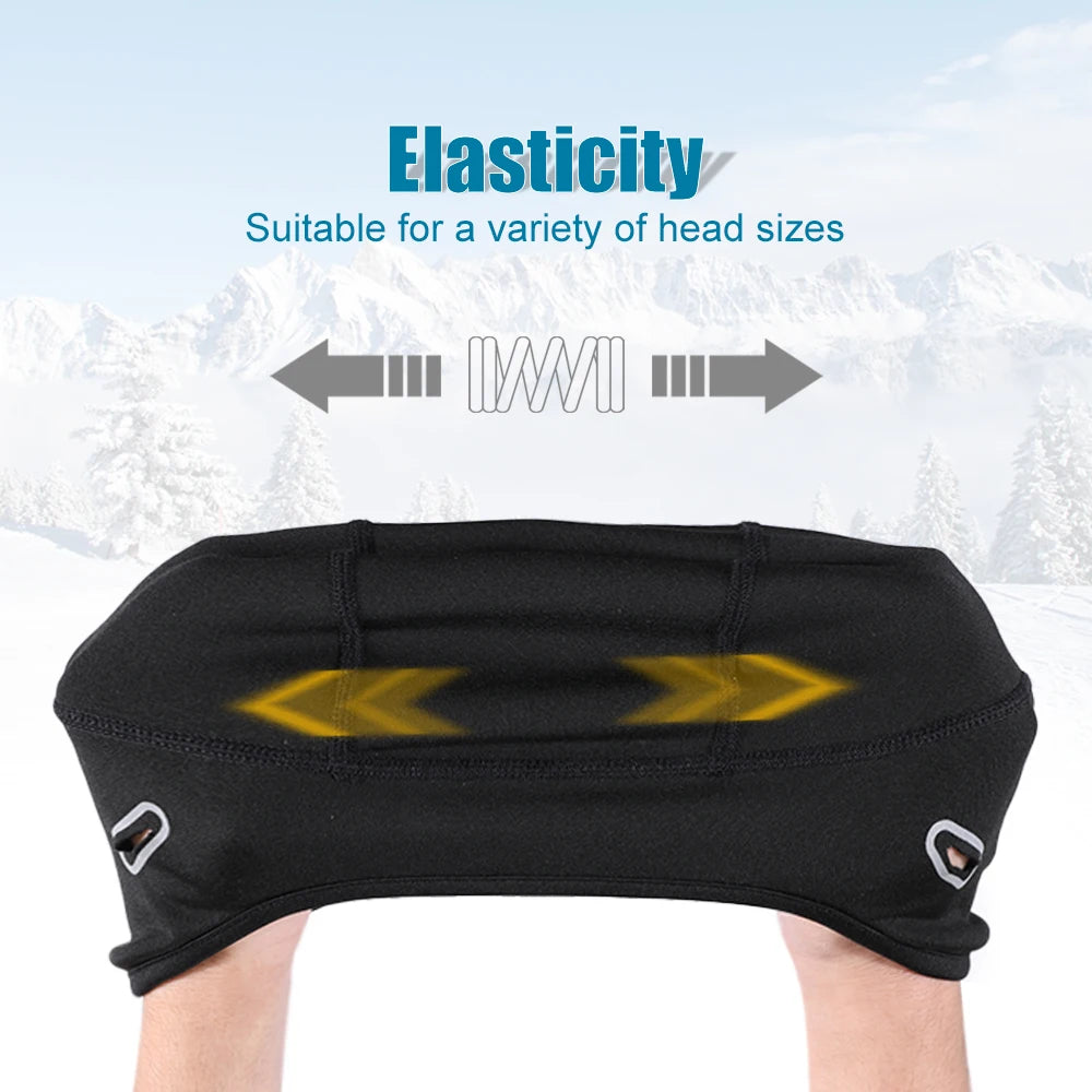 Winter Thermal Hats Fleece Beanies Ear Warmer Outdoor Sports Ski Snowboard Running Cycling Bike Soft Stretchy Cap Headwear Men