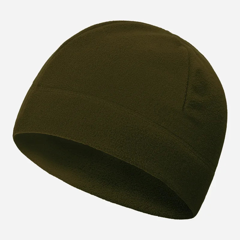 Winter Fleece Beanie Cycling Men Women Elastic Hiking Soft Thermal Commuting Ski Helmet Liner Hat Windproof Camping Cap Outdoor