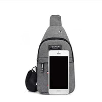 Men's fashionable, convenient, casual, waterproof, adjustable shoulder strap, large capacity waist bag suitable for outdoor acti - MANDOTOS