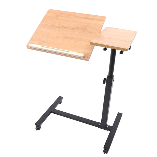 Adjustable Height Laptop Desk Rolling Cart Table Stand Movable Computer Table Sofa Side Tables - MANDOTOS