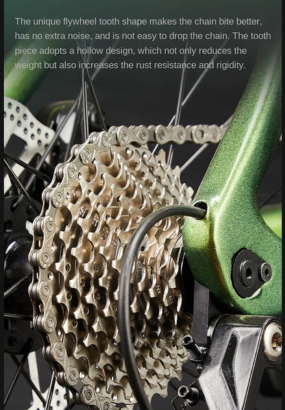 2025 New Ultra-Light Carbon Fiber Road Bike Fast Racing Bicycle with Hydraulic Disc Brakes 16/24-Speed Gear Shift Drop Handlebar