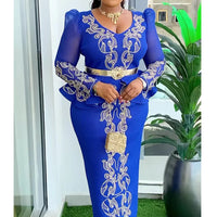 2025 Elegant African Dresses for Women New Africa Clothing Plus Size Wedding Party Long Dress Dashiki Ankara Outfits Robe
