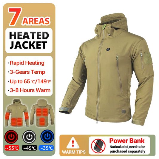 Heated Motorcycle Hooded Jacket - Your Winter Survival Gear! - MANDOTOS