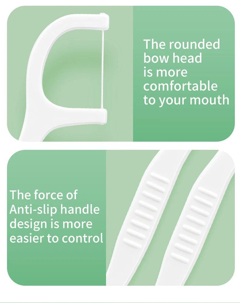 50/150/300/600/1000 PCS dental floss sticks oral care tools - MANDOTOS