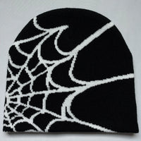 New model Winter Knitted Hat Four Seasons Men's and Women's Universal Y2K Knit Hat Spider Web Riding Outdoor Sports Fashion Hat