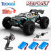 Teeggi 16101 /16102 PRO 1:16 High Speed RC Car With LED Light Drift 70KM/H 4WD RC Off-Road Car Monster Truck Toy For Kid Gifts - MANDOTOS