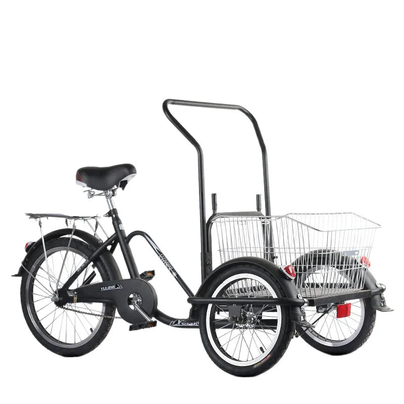 Bicycle, reverse riding donkey, elderly tricycle, pedal, scenic pedal show