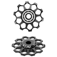 Ceramic Bicycle Guide Wheel, Rear Derailleur, Bearing Axis Adapter, Bike Guide Roller, Jockey Wheel, 10T-17T