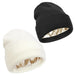 Unisex Satin Lined Beanie Hat For Women Winter Silk Lining Slouchy Warm Cuffed Skullies 2Layer Hair Cover Sleep Cap