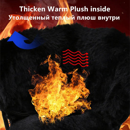 Winter Warm Waterproof Leather Snow Boots for Men - MANDOTOS