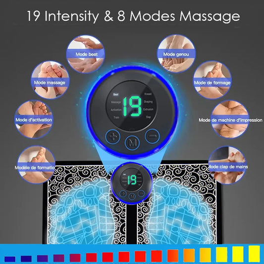 Electric Foot Massager Pad Muscle Massage Relaxation Trainer For Massage Fitness Outdoor Sport Home Family Relax - MANDOTOS