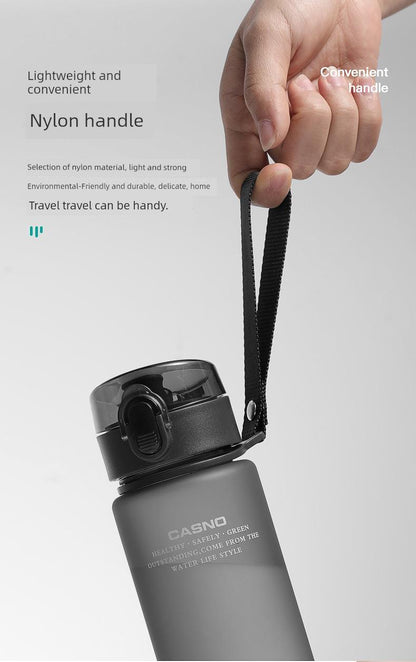 Casino Frosted Sports Water Cup Plastic Handy Cup Men and Women Creativity Portable Student Kettle with Lid Sports Bottle - MANDOTOS